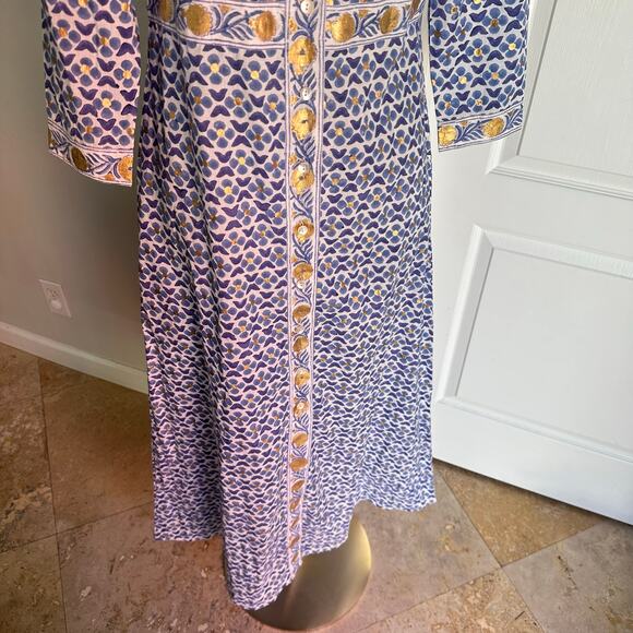 OLIPHANT SHIRT DRESS MAXI- BUDAPEST BLUE - Picture 6 of 8